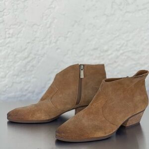 NEW ⭐️ Vince Camuto Brown Suede Ankle Boots Size 10 Women’s